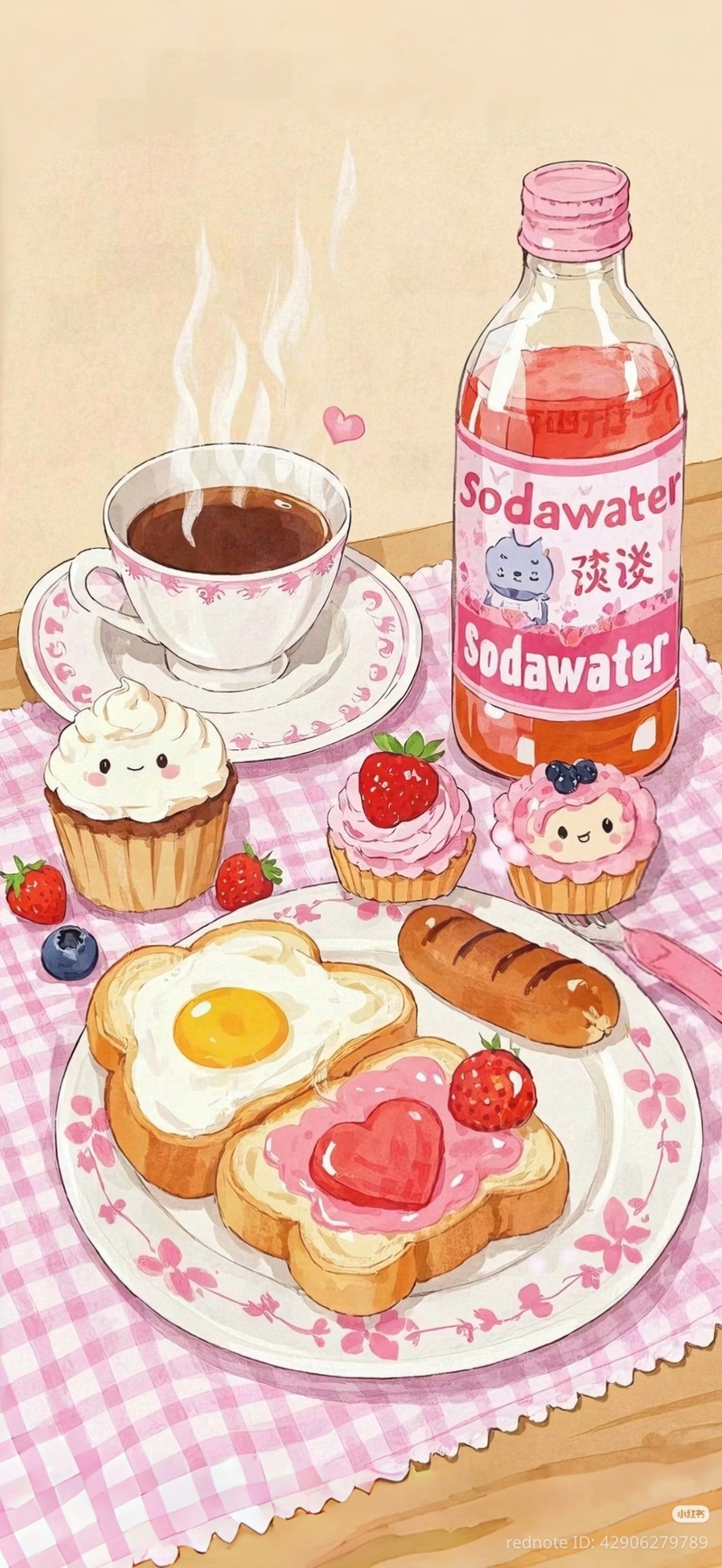 Hình nền đồ ăn cute (25)