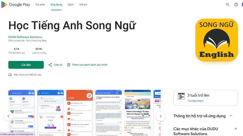 Học Tiếng Anh Song Ngữ 5