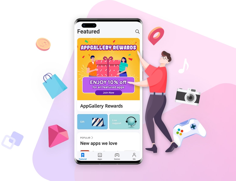 Truy cập AppGallery và quản lý ứng dụng dễ dàng
