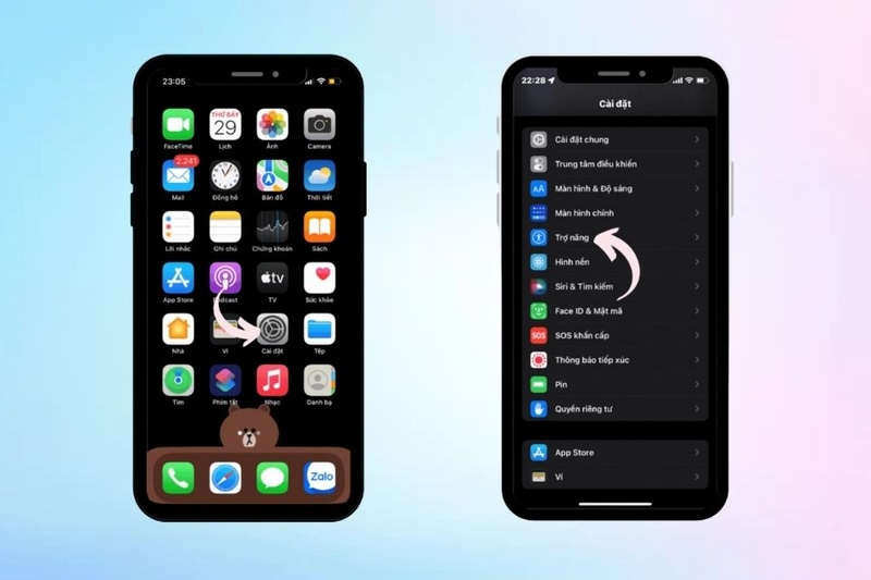 Hướng dẫn bật_tắt tính năng Độ sáng tự động trên iPhone 14 Pro Max 1