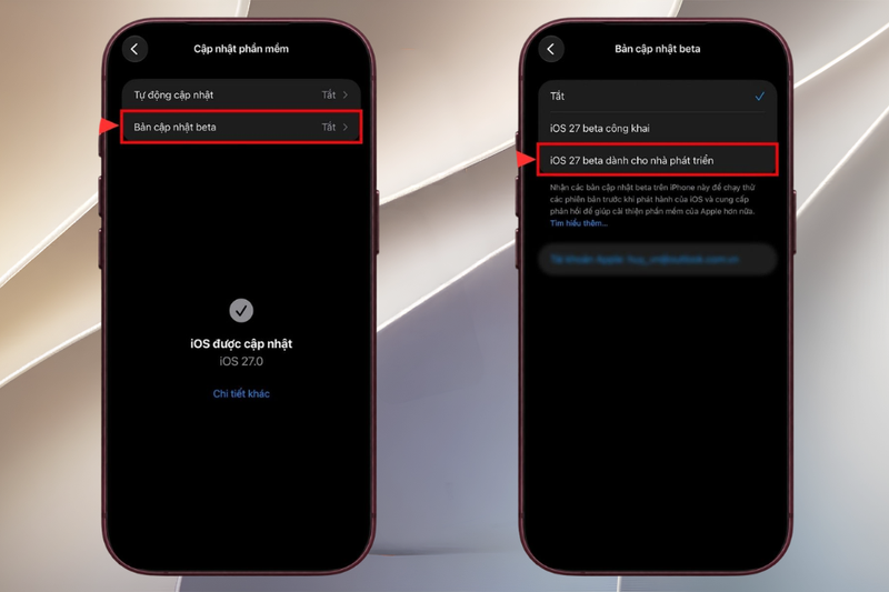 Hướng dẫn chi tiết cách cập nhật iOS 27.2 Beta trực tiếp trên iPhone 2