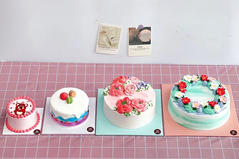 Mỗi chiếc bánh kem đều được thiết kế với kích cỡ cụ thể