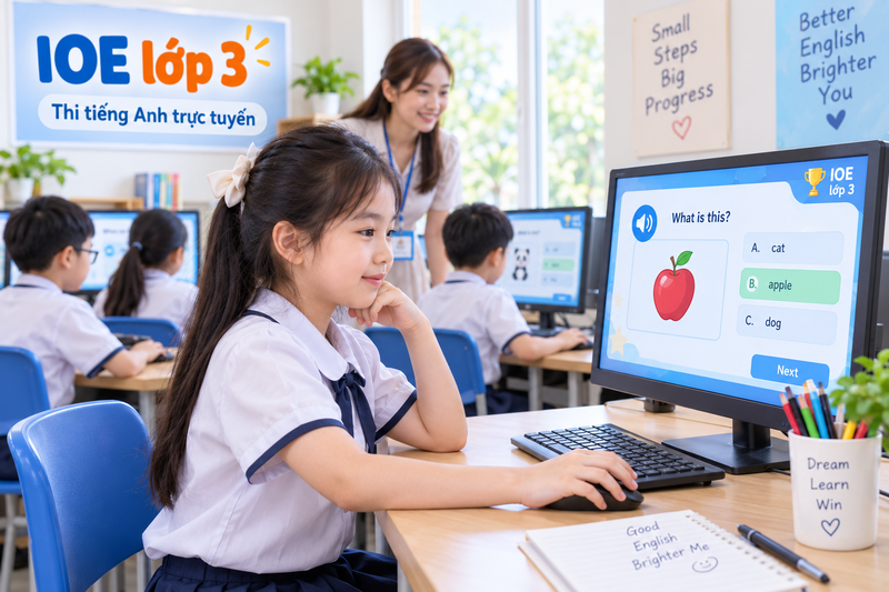 IOE là tên viết tắt của Internet Olympiads of English