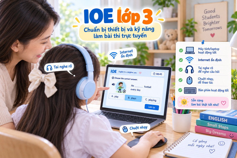 Học sinh cần sử dụng máy tính để bàn hoặc máy tính xách tay có kết nối Internet ổn định