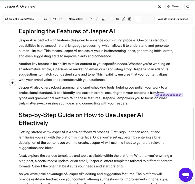 Viết bài giới thiệu về Jasper AI