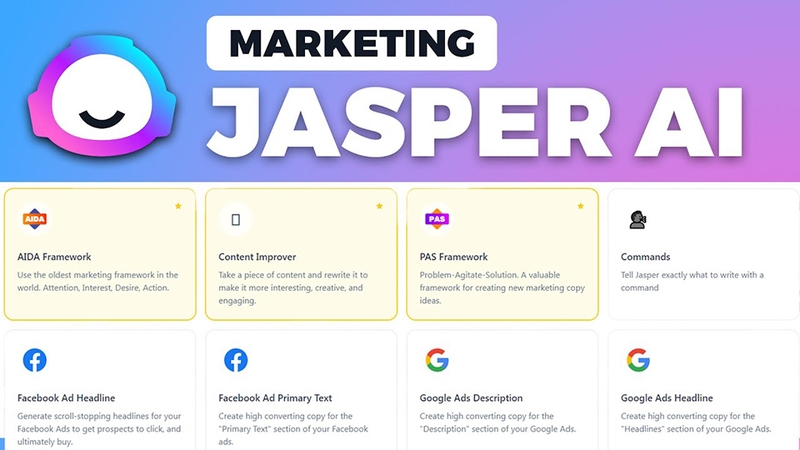 Jasper AI tăng hiệu quả quy trình sản xuất nội dung với trí tuệ nhân tạo độc đáo