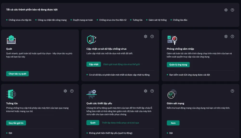 Phần mềm diệt virus Kaspersky 2