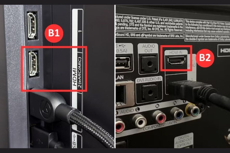 Kết nối qua cổng HDMI ARC
