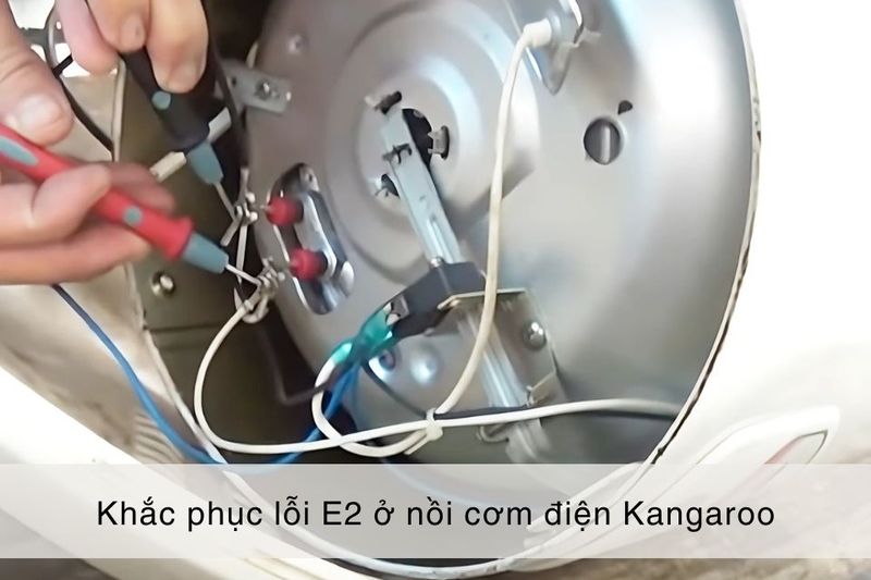 Nồi cơm điện Kangaroo báo lỗi E2 3