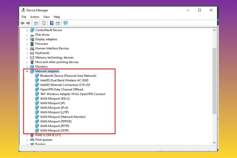 Khôi phục biểu tượng WiFi