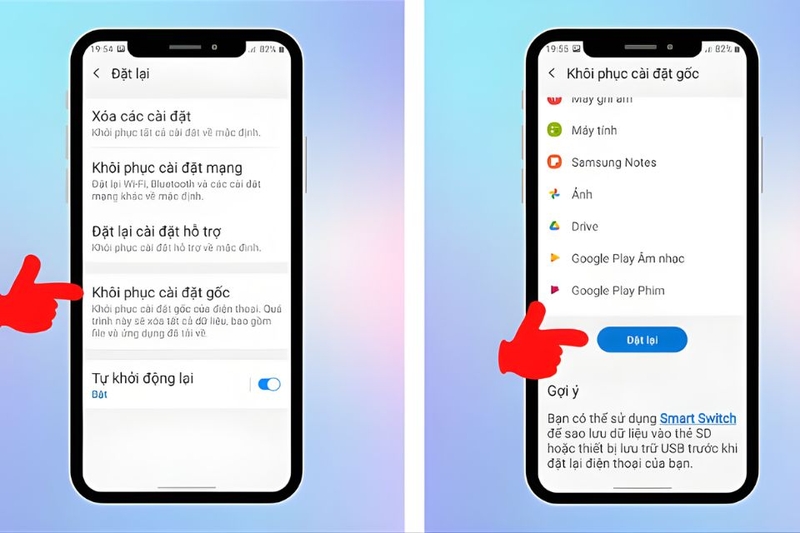 Khôi phục cài đặt gốc