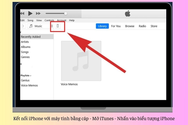 Khôi phục iPhone bằng iTunes