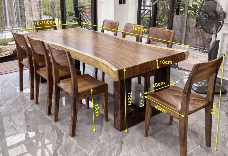 Kích thước bàn ăn 8 10 người ảnh 2