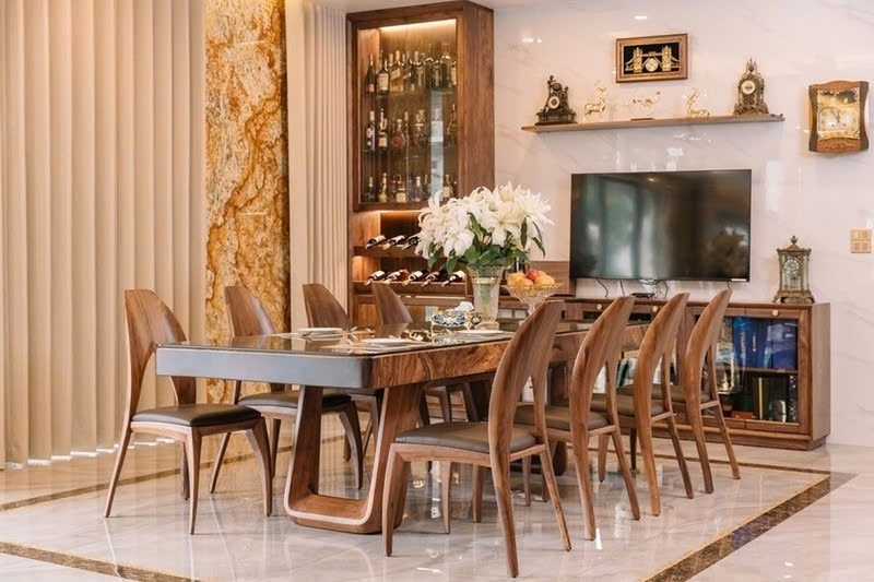 Kích thước bàn ăn 8 10 người ảnh 4