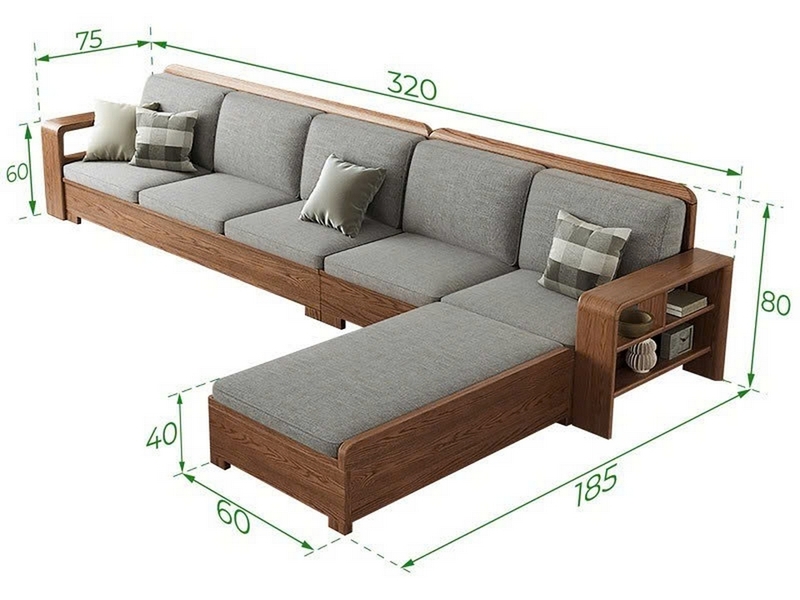 Kích thước sofa băng dài ảnh 2