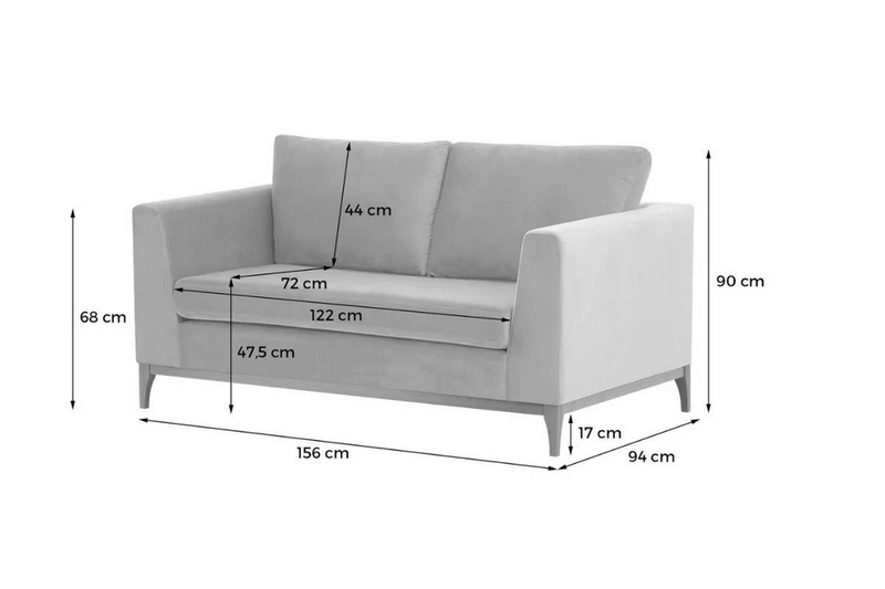 Kích thước sofa nhỏ nhất ảnh 1