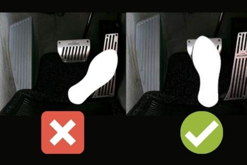 Kinh nghiệm tránh nhầm chân ga và chân phanh