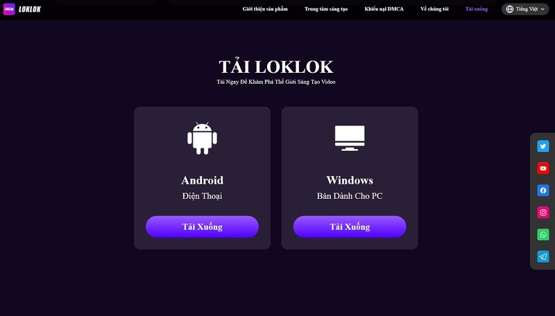 Hướng dẫn tải và cài đặt ứng dụng LOKLOK