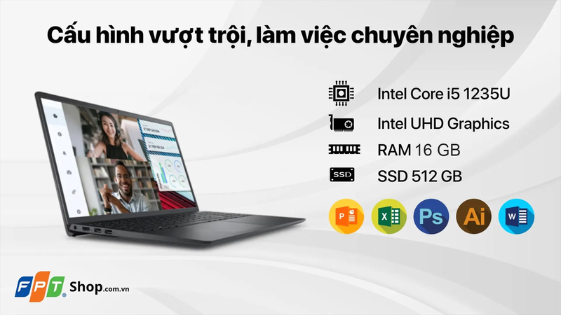 Laptop Dell cho sinh viên marketing 2025 hình 8
