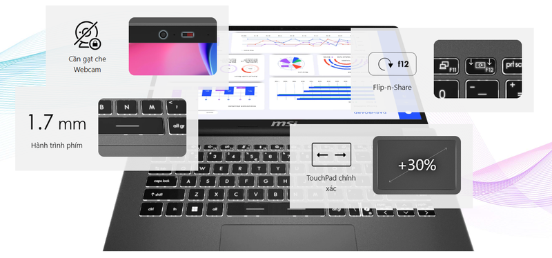 Laptop MSI Modern 14 F13M ảnh 9