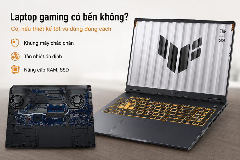 Laptop gaming có bền không