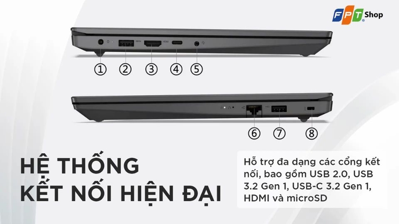 Đầy đủ các cổng kết nối cần thiết