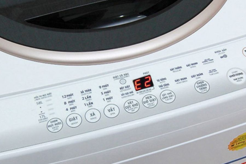 Lỗi E2 máy giặt LG là gì?