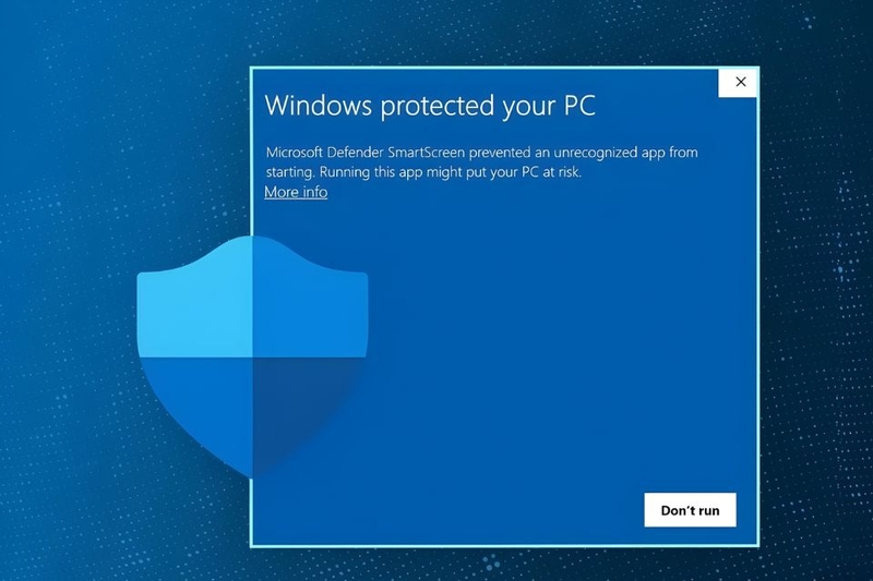 Lỗi cảnh báo SmartScreen của Windows Defender