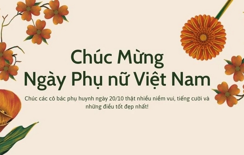 Lời chúc 20 10 cho phụ huynh của thầy cô giáo ảnh 2
