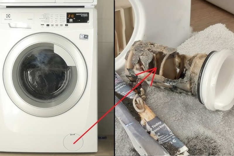 Lưới lọc ở đầu van cấp nước bị tắc