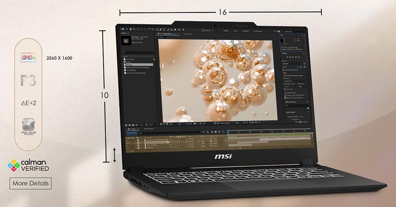 Laptop MSI Creator M16 HX C14VFG i7 14700HX - 05