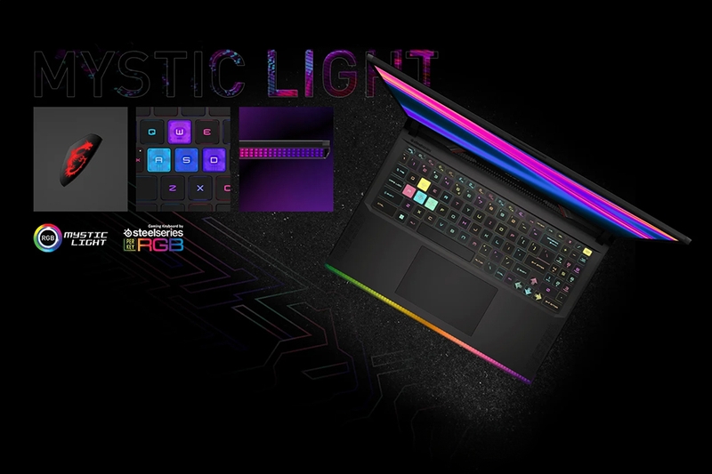 Bàn phím của MSI Raider GE68 HX 13VG-048VN được thiết kế đặc biệt cho game thủ
