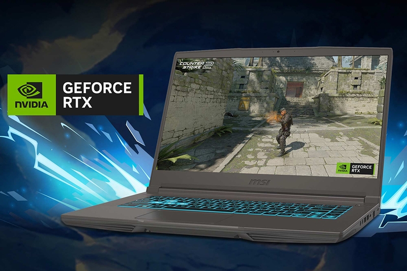 MSI Thin 15 B13UC 2044VN trang bị card NVIDIA GeForce RTX 3050 4GB GDDR6