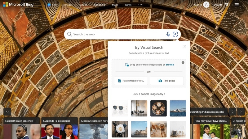 Về tính năng tìm kiếm hình ảnh và video