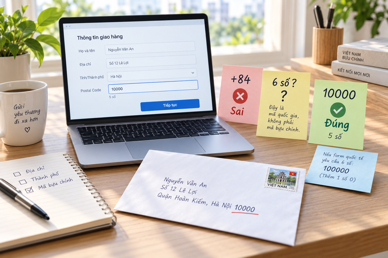 Nhầm lẫn giữa mã bưu chính quốc gia và mã vùng điện thoại