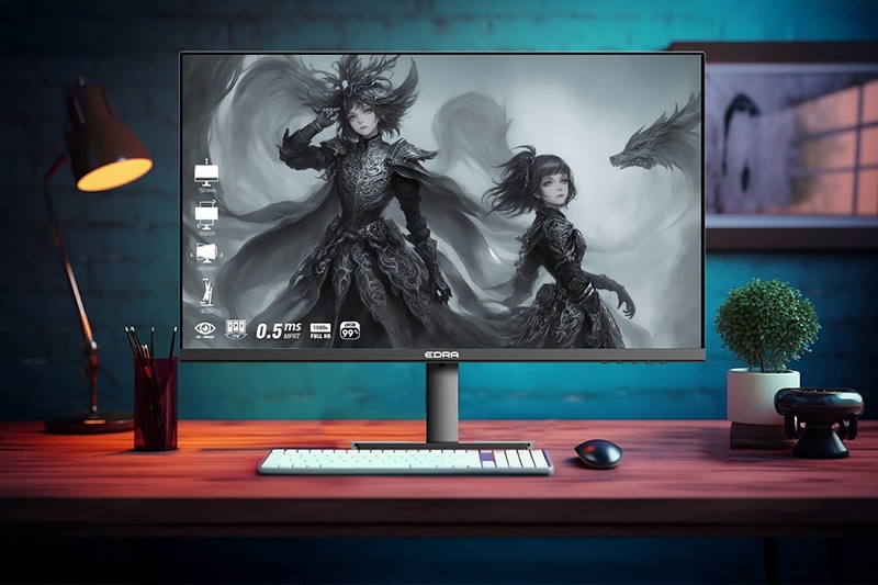 Màn hình E-Dra có thiết kế hiện đại và tối giản