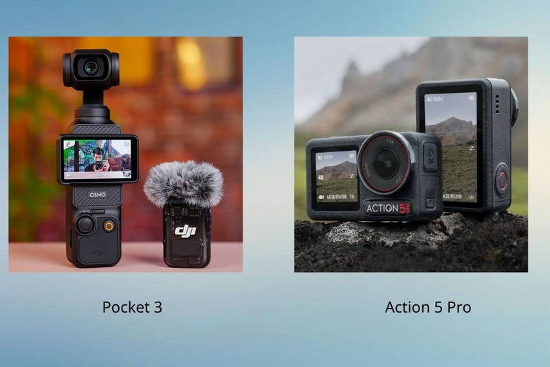Màn hình Pocket 3 và Action 5 Pro