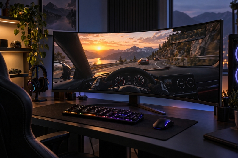 Màn hình gaming cong hay phẳng tốt hơn ảnh 1