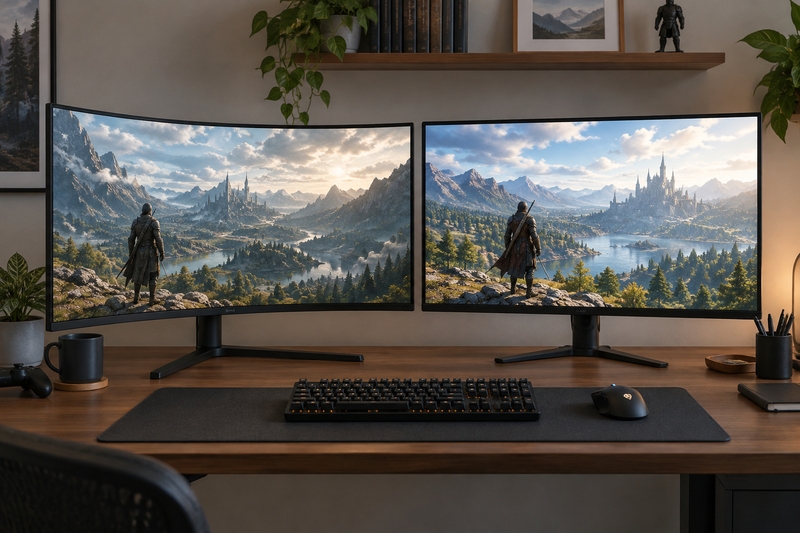 Màn hình gaming cong hay phẳng tốt hơn ảnh 3