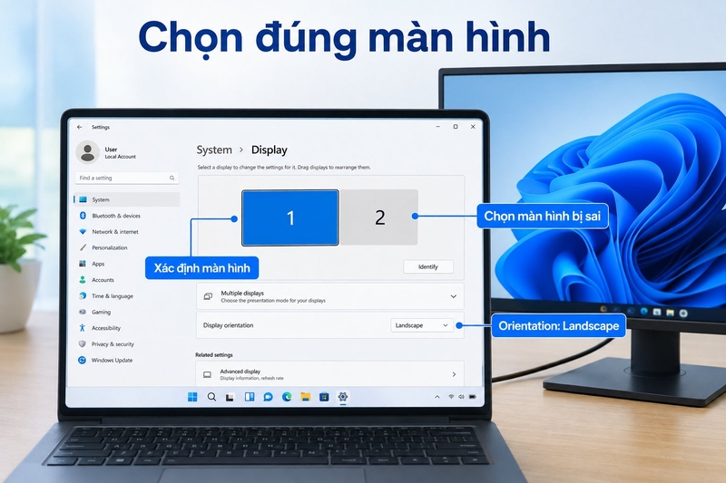 Màn hình laptop bị xoay ngược ảnh 5