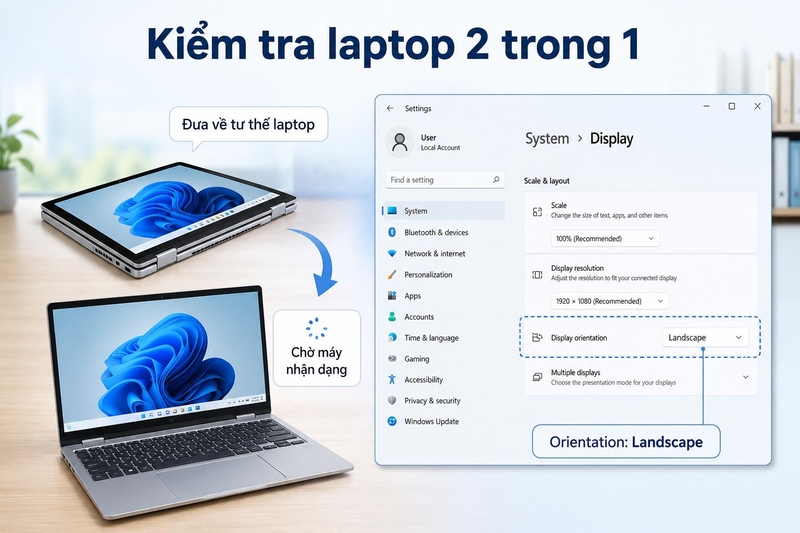 Màn hình laptop bị xoay ngược ảnh 9