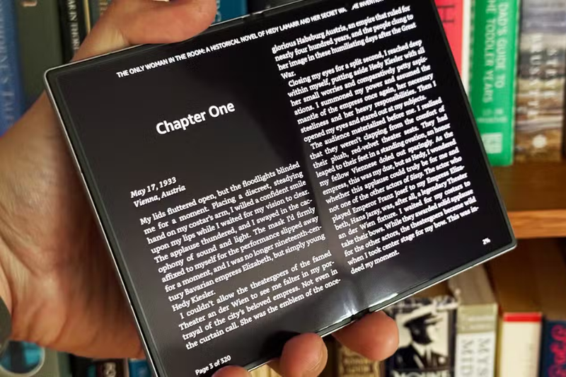 Màn hình lớn giúp đọc ebook và PDF thoải mái hơn