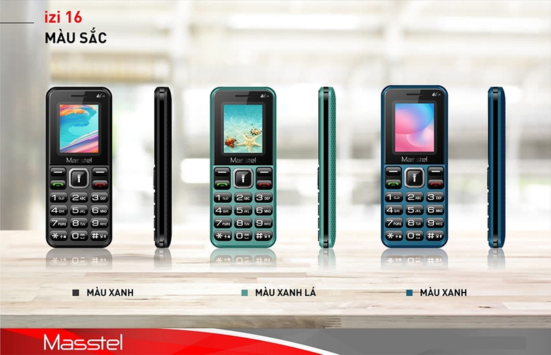 Masstel Izi 16 4G được thiết kế để dễ dàng cầm nắm và mang theo bên mình