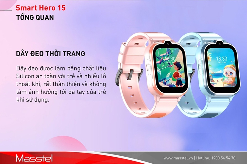 Dây đeo silicon mềm mại với thiết kế nhiều lỗ thoát khí