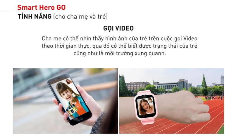 Smart Hero Go đi kèm với camera 0.3MP, giúp trẻ tự do chụp ảnh và lưu lại những khoảnh khắc đáng nhớ