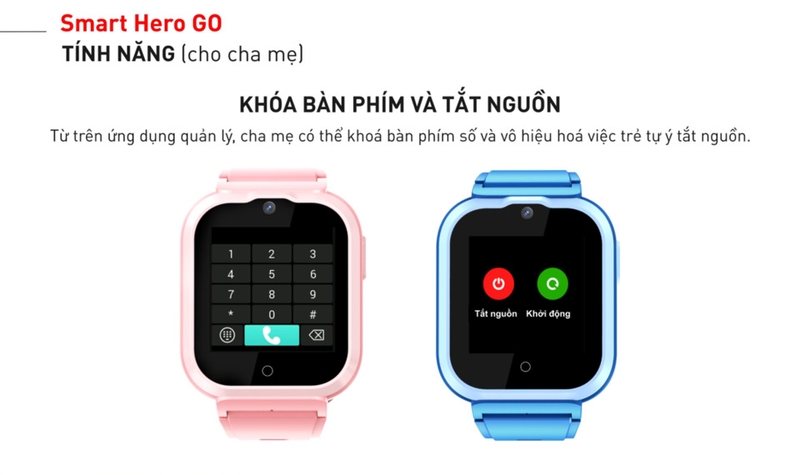 Tính năng khóa bàn phím và tắt nguồn
