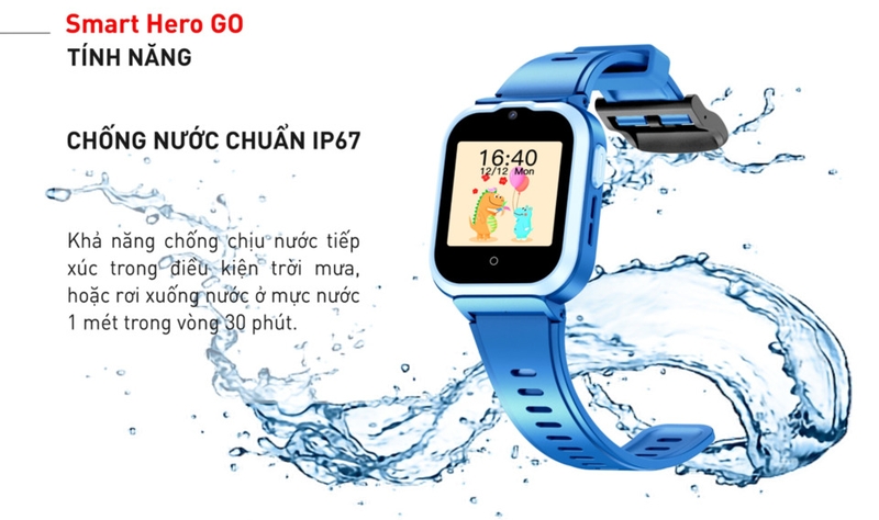 Smart Hero Go được thiết kế với khả năng chống nước chuẩn IP67