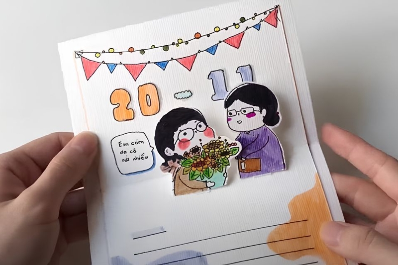 Mẫu thiệp dễ thương 2