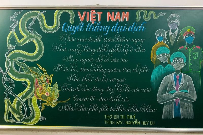 Mẫu trang trí bảng ngày Tết theo con giáp 3