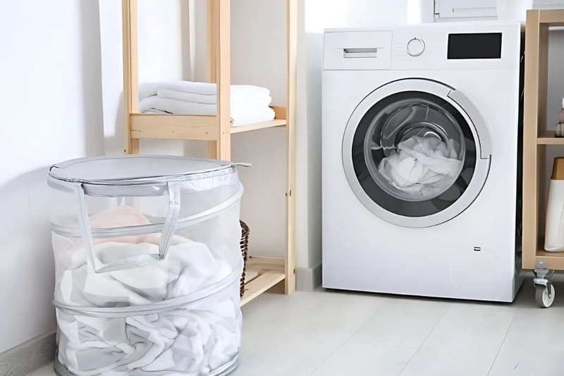 Máy giặt trên nền không bằng phẳng